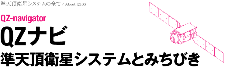 QZナビ：準天頂衛星システムとみちびき