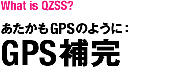 あたかもGPSのように：GPS補完