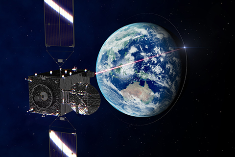 光衛星間通信システム「LUCAS」 画像