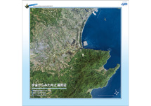 だいちから見た日本の都市 内之浦周辺：衛星画像（ポスター仕上げ）