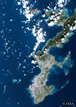 だいちから見た日本の都市 沖縄：衛星画像