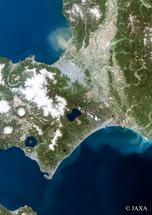 だいちから見た日本の都市 道央地方周辺：衛星画像