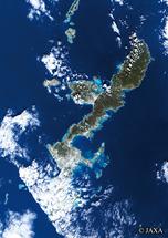 だいちから見た日本の都市 沖縄：衛星画像