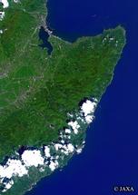 だいちから見た日本の都市 新潟県：衛星画像
