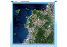 だいちから見た日本の都市 福津市周辺：衛星画像（ポスター仕上げ）