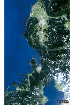 だいちから見た日本の都市 福井県：衛星画像