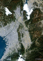 だいちから見た日本の都市 近畿地方：衛星画像