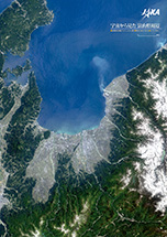 だいちから見た日本の都市 富山県周辺：衛星画像（ポスター仕上げ）
