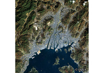 だいちから見た日本の都市 広島市周辺：衛星画像