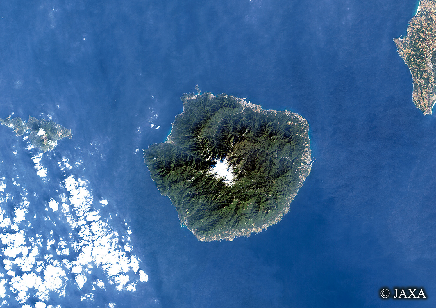 だいちから見た日本の都市 屋久島:衛星画像