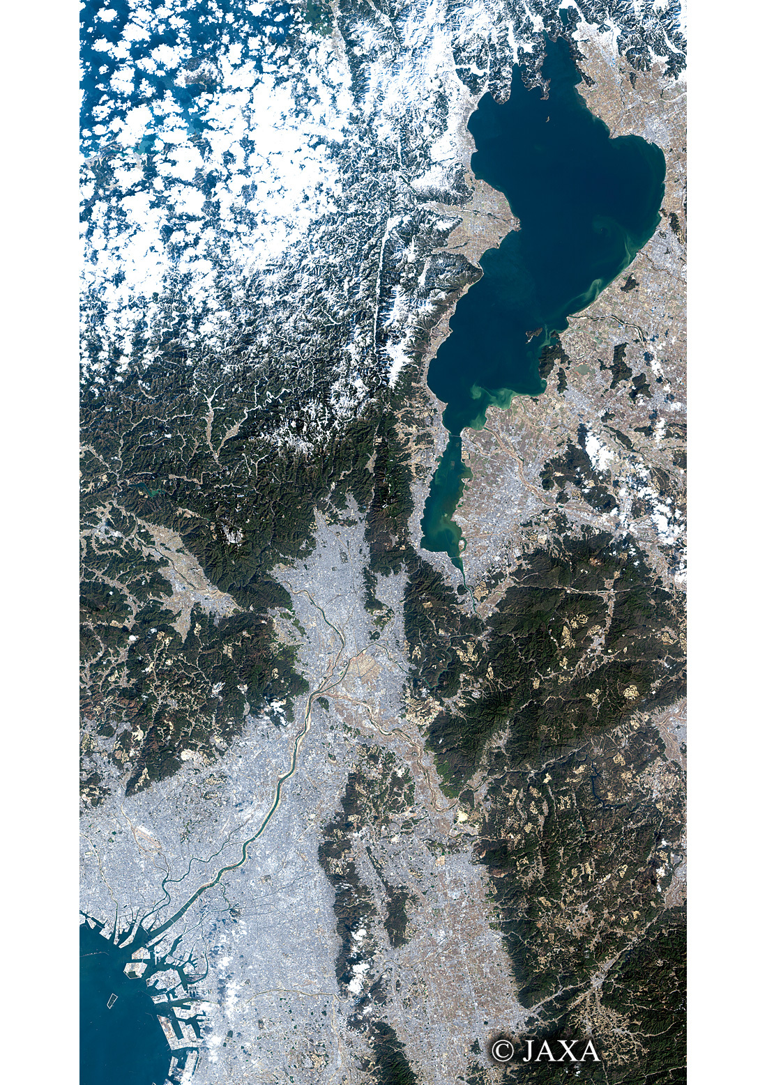 だいちから見た日本の都市 近畿地方:衛星画像