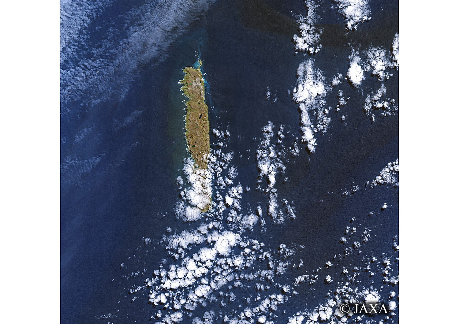 だいちから見た世界の都市 マッコーリー島:衛星画像