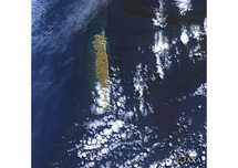 だいちから見た世界の都市 マッコーリー島：衛星画像